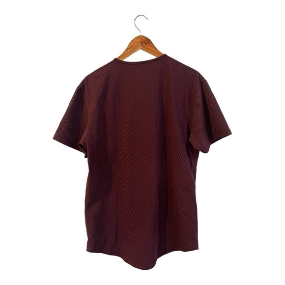 BYLT Drop Cut Short Sleeve Lux Size Large Maroon Purple - Picture 2 of 6